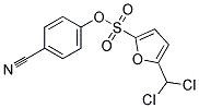 4-CYANOPHENYL 5-(DICHLOROMETHYL)FURAN-2-SULPHONATE Struktur