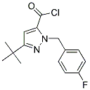 3-TERT-BUTYL-1-(4-FLUOROBENZYL)-1H-PYRAZOLE-5-CARBONYL CHLORID Struktur