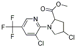 METHYL 4-CHLORO-1-[3-CHLORO-5-(TRIFLUOROMETHYL)PYRID-2-YL]PYRROLIDINE-2-CARBOXYLAT Struktur