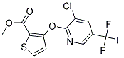 METHYL 3-[3-CHLORO-5-(TRIFLUOROMETHYL)PYRID-2-YLOXY]THIOPHENE-2-CARBOXYLAT Struktur