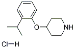 4-(2-ISOPROPYLPHENOXY)PIPERIDINEHYDROCHLORIDE Struktur