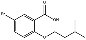 5-BROMO-2-(ISOPENTYLOXY)BENZOIC ACID Struktur