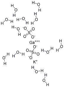 Potassium gallium sulfate dodecahydrate Struktur