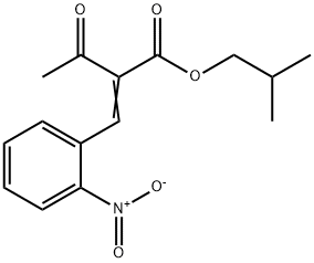 Isobutyl 2-(2-Nitro-Benzylidene)Acetoacetate Struktur