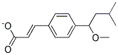 P-methoxy isopentyl cinnamate Struktur