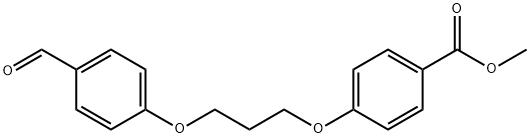 Methyl 4-[3-(4-formylphenoxy)propoxy]benzoate Struktur