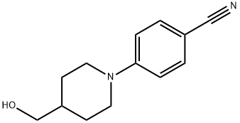 4-[4-(Hydroxymethyl)piperidin-1-yl]benzonitrile Struktur