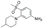 3-(4-Methylpiperidin-1-yl)-4-(methylsulphonyl)aniline Struktur