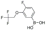 4-Fluoro-3-(2,2,2-trifluoroethoxy)benzeneboronic acid Struktur