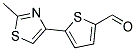 5-(2-Methylthiazol-4-yl)-2-thiophenecarboxaldehyde Struktur