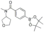 N-(tetrahydrofuran-3-yl)-N-methyl-4-(4,4,5,5-tetramethyl-1,3,2-dioxaborolan-2-yl)benzamide Struktur