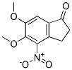 5,6-dimethoxy-4-nitro-2,3-dihydroinden-1-one Struktur