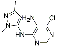 6-chloro-N4-(1,3-dimethyl-1H-pyrazol-5-yl)pyrimidine-4,5-diamine Struktur