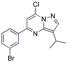 5-(3-bromophenyl)-7-chloro-3-(1-methylethyl)pyrazolo[1,5-a]pyrimidine Struktur