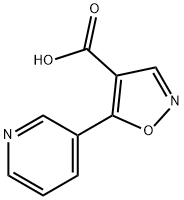 5-pyridin-3-ylisoxazole-4-carboxylic acid Struktur