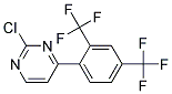 4-(2,4-Bis-trifluoromethyl-phenyl)-2-chloro-pyrimidine Struktur