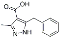 5-benzyl-3-methyl-1H-pyrazole-4-carboxylic acid Struktur