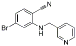 4-Bromo-2-[(pyridin-3-ylmethyl)-amino]-benzonitrile Struktur