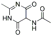 N-(2-methyl-4,6-dioxo-1,4,5,6-tetrahydropyrimidin-5-yl)acetamide Struktur