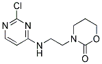 3-{2-[(2-chloropyrimidin-4-yl)amino]ethyl}-1,3-oxazinan-2-one Struktur