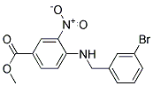 4-(3-Bromo-benzylamino)-3-nitro-benzoic acid methyl ester Struktur