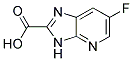 6- fluoro -3H-imidazo[4,5-b]pyridine-2-carboxylic acid Struktur