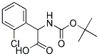 (2S)-[(tert-butoxycarbonyl)amino](2-chlorophenyl)ethanoic acid Struktur