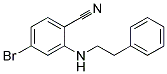 4-Bromo-2-phenethylamino-benzonitrile Struktur