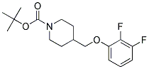 4-(2,3-Difluoro-phenoxymethyl)-piperidine-1-carboxylic acid tert-butyl ester Struktur