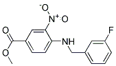 4-(3-Fluoro-benzylamino)-3-nitro-benzoic acid methyl ester Struktur