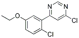 4-Chloro-6-(2-chloro-5-ethoxy-phenyl)-pyrimidine Struktur