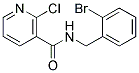 N-(2-Bromo-benzyl)-2-chloro-nicotinamide Struktur