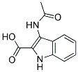 3-acetamido-1H-indole-2-carboxylic acid Struktur