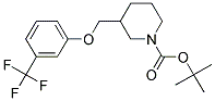 3-(3-Trifluoromethyl-phenoxymethyl)-piperidine-1-carboxylic acid tert-butyl ester Struktur