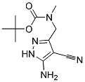 tert-butyl [(5-amino-4-cyano-1H-pyrazol-3-yl)methyl]methylcarbamate Struktur