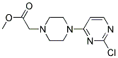 methyl [4-(2-chloropyrimidin-4-yl)piperazin-1-yl]acetate Struktur