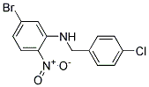 (5-Bromo-2-nitro-phenyl)-(4-chloro-benzyl)-amine Struktur