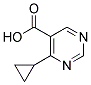 4-cyclopropylpyrimidine-5-carboxylic acid Struktur