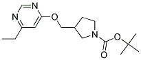 3-(6-Ethyl-pyrimidin-4-yloxymethyl)-pyrrolidine-1-carboxylic acid tert-butyl ester Struktur