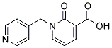 2-oxo-1-(pyridin-4-ylmethyl)-1,2-dihydropyridine-3-carboxylic acid Struktur