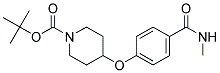 4-(4-Methylcarbamoyl-phenoxy)-piperidine-1-carboxylic acid tert-butyl ester Struktur