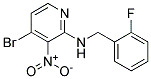 (4-Bromo-3-nitro-pyridin-2-yl)-(2-fluoro-benzyl)-amine Struktur