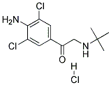 4'-AMINO-2-TERT-BUTYLAMINO-3',5'-DICHLORO ACETOPHENONE HYDROCHLORIDE Struktur