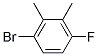 6-BROMO-3-FLUORO-1,2-DIMETHYLBENZENE Struktur