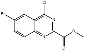 methyl 6-bromo-4-chloroquinazoline-2-carboxylate Struktur