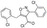 3-Bis(o-Chlorophenyl)-5-Methyl-4-Isoxazolecarbonyl Chloride Struktur