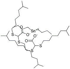 Dibutyltin diisooctylmercaptoacetate Struktur