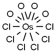 Hexachloroosmic acid Struktur