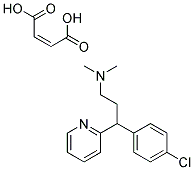 3-(P-CHLOROPHENYL)-N,N-DIMETHYL-3-(2-PYRIDYL)PROPYLAMINEMALEATE Struktur