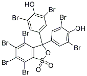 3',3'',4,5,5',5'',6,7-OCTABROMOPHENOLSULFONEPHTHALEIN Struktur